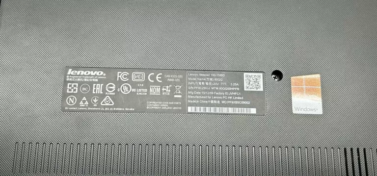 LAPTOP LENOVO 100-15IBD INTEL CORE I3-5005U CPU , RAM 4GB , WINDOWS 10
