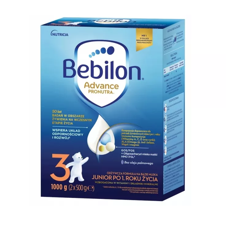 BEBILON 3 ADVANCE PRONUTRA JUNIOR PO 1 ROKU 1000 G