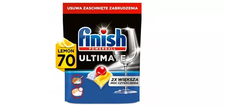 FINISH ULTIMATE ALL IN ONE 70 SZTUK TABLETKI KAPSUŁKI DO ZMYWARKI