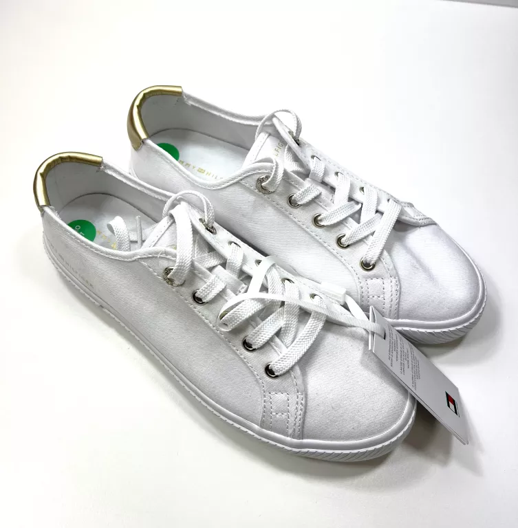 BIAŁE TRAMPKI TOMMY HILFIGER ROZMIAR 37 / POWYSTAWOWE!