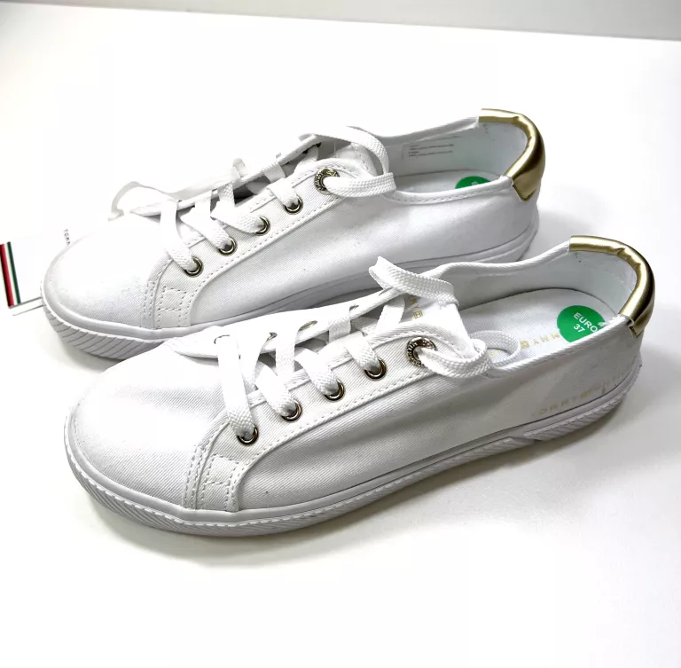 BIAŁE TRAMPKI TOMMY HILFIGER ROZMIAR 37 / POWYSTAWOWE!