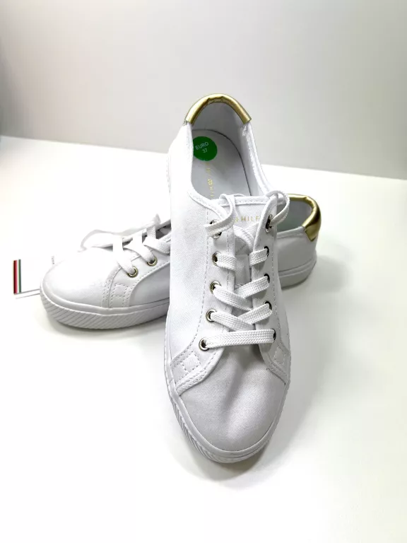BIAŁE TRAMPKI TOMMY HILFIGER ROZMIAR 37 / POWYSTAWOWE!