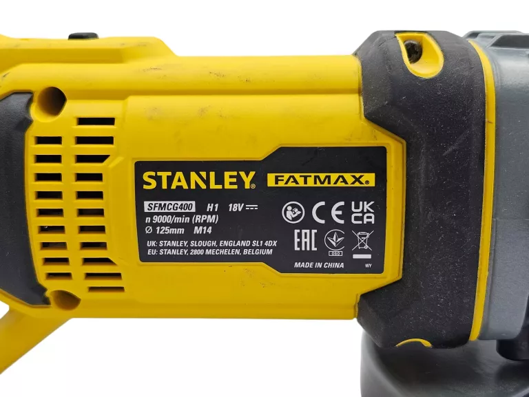 SZLIFIERKA KĄTOWA AKUMULATOROWA STANLEY SFMCG400 FATMAX