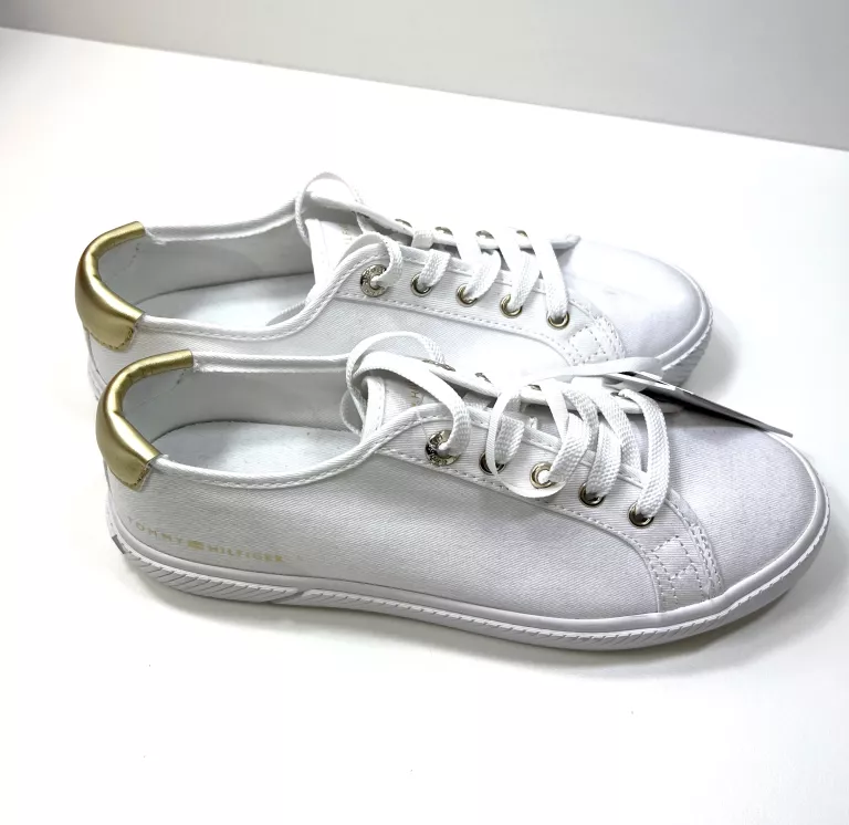 BIAŁE TRAMPKI TOMMY HILFIGER ROZMIAR 37 / POWYSTAWOWE!