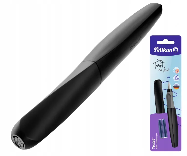 PIÓRO PELIKAN TWIST CZARNE + NABOJE
