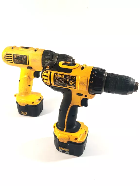 DWIE WKRĘTARKI DEWALT DC743, 3 BATERIE, ŁADOWARKA