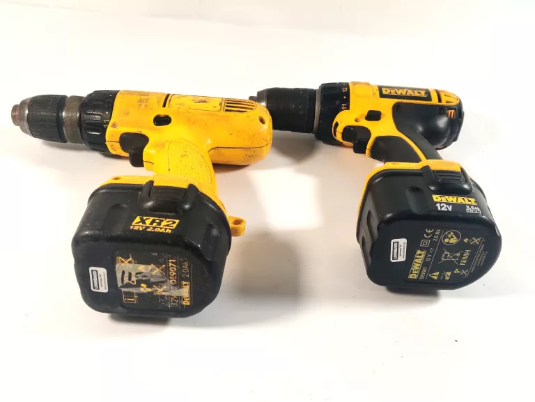DWIE WKRĘTARKI DEWALT DC743, 3 BATERIE, ŁADOWARKA