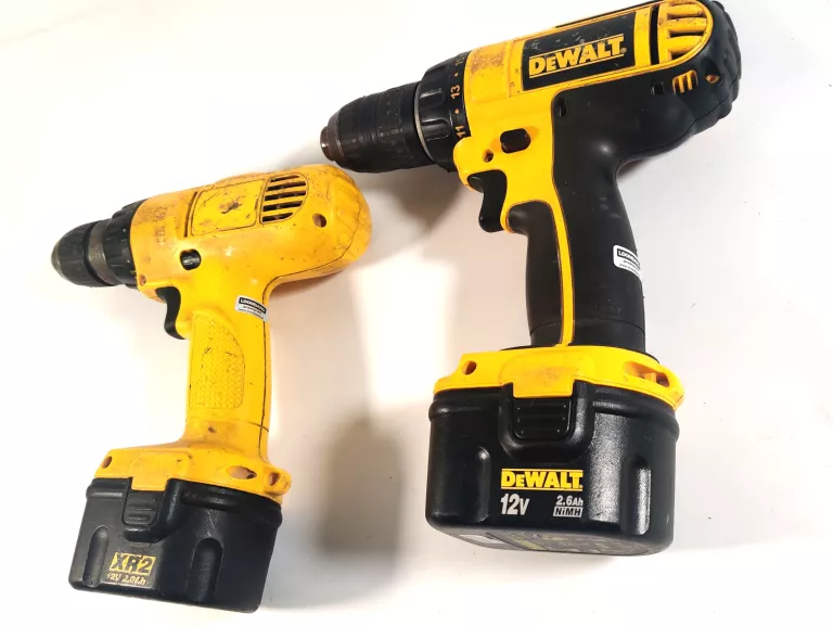 DWIE WKRĘTARKI DEWALT DC743, 3 BATERIE, ŁADOWARKA