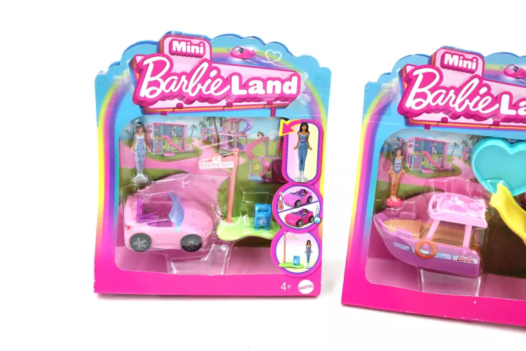 MINI BARBE LAND ŚREDNI ZESTAW RÓŻOWA PROSTA ZJEŻDZALNIA