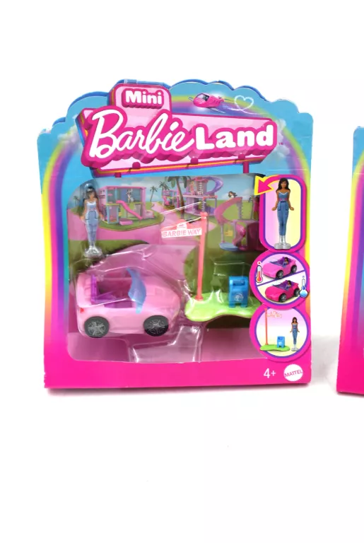 MINI BARBE LAND ŚREDNI ZESTAW RÓŻOWA PROSTA ZJEŻDZALNIA