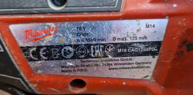 SZLIFIERKA MILWAUKEE M18