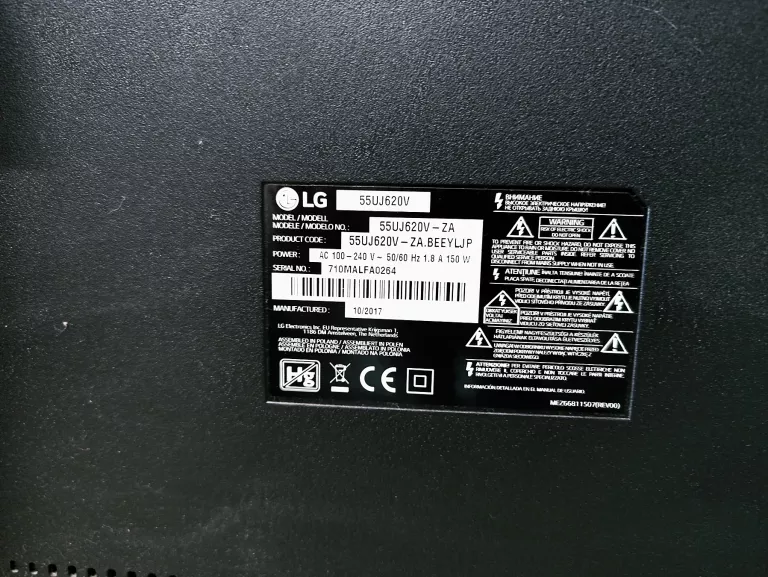 TELEWIZOR LED LG 55UJ620V 55 / PILOT / BRAK STOPEK