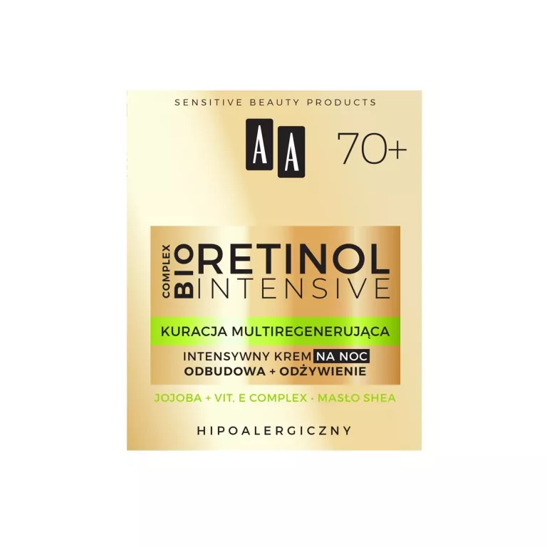 AA RETINOL INTENSIVE 70+ KREM DO TWARZY NA NOC KURACJA MULTIREGENERUJĄCA