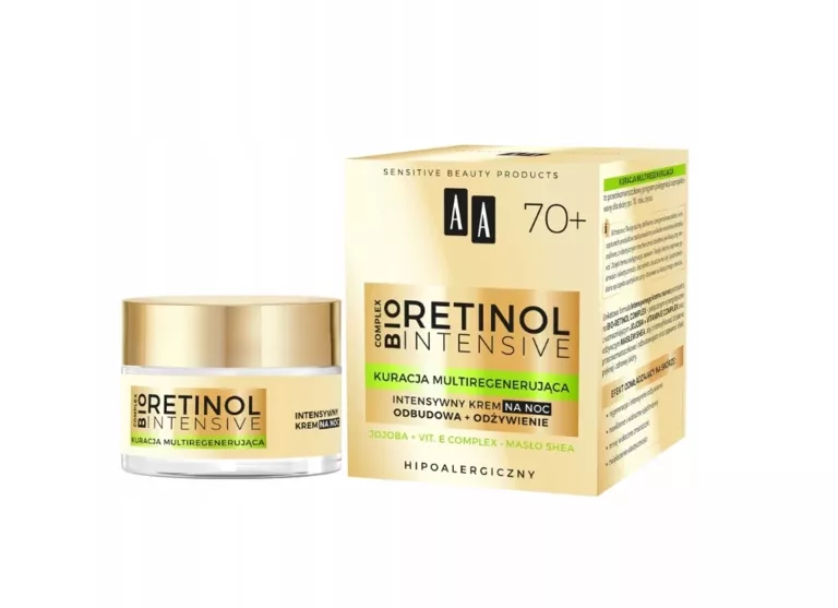 AA RETINOL INTENSIVE 70+ KREM DO TWARZY NA NOC KURACJA MULTIREGENERUJĄCA
