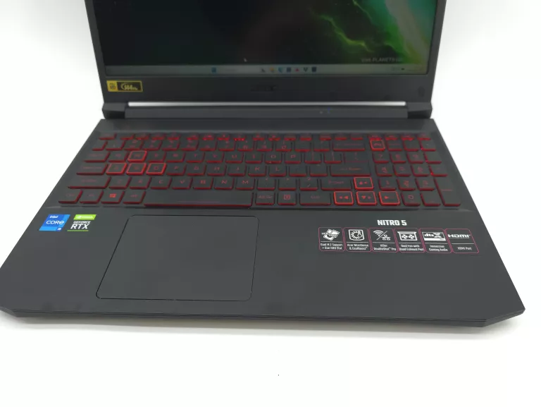 LAPTOP ACER NITRO 5 I5-11400H/16GB/512 RTX3050TI W11 IDEAŁ