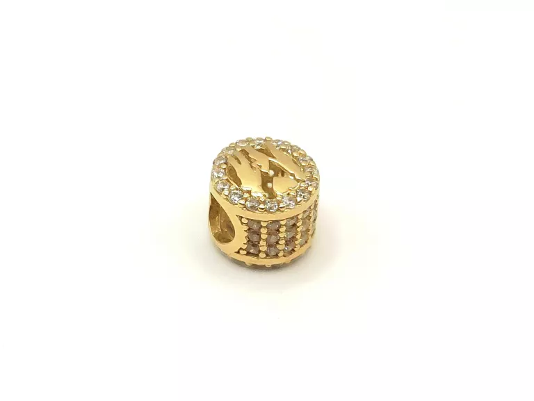 ZŁOTA ZAWIESZKA CHARMS CYRKONIE RODZINA 585 1,82 G