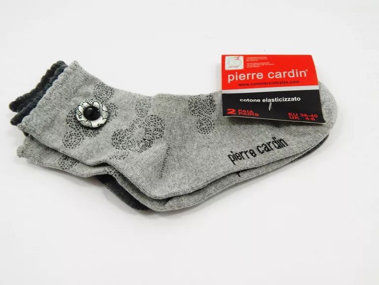SKARPETY DAMSKIE PIERRE CARDIN 36-40 GUZIKI 2-PAK