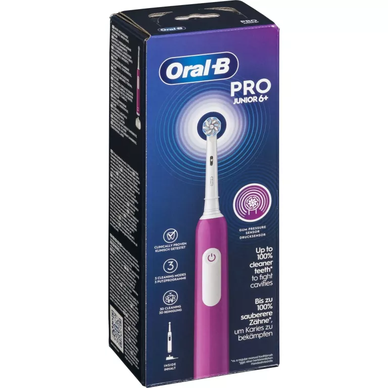SZCZOTECZKA ORAL-B PRO JUNIOR FIOLETOWA DLA DZIECI FABRYCZNIE ZAPAKOWANE