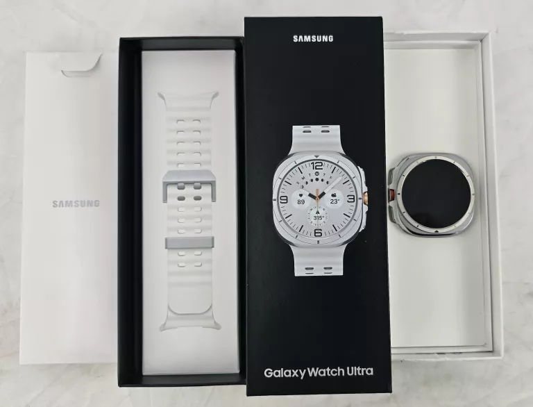 SAMSUNG GALAXY WATCH ULTRA BIAŁY KOMPLET