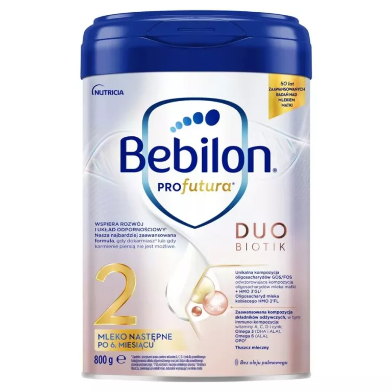 BEBILON PROFUTURA DUOBIOTIK 2 MLEKO NASTĘPNE PO 6. MIESIĄCU 800G