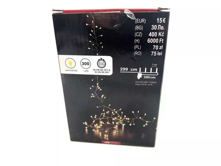 LAMPKI LED DEKO 300CM