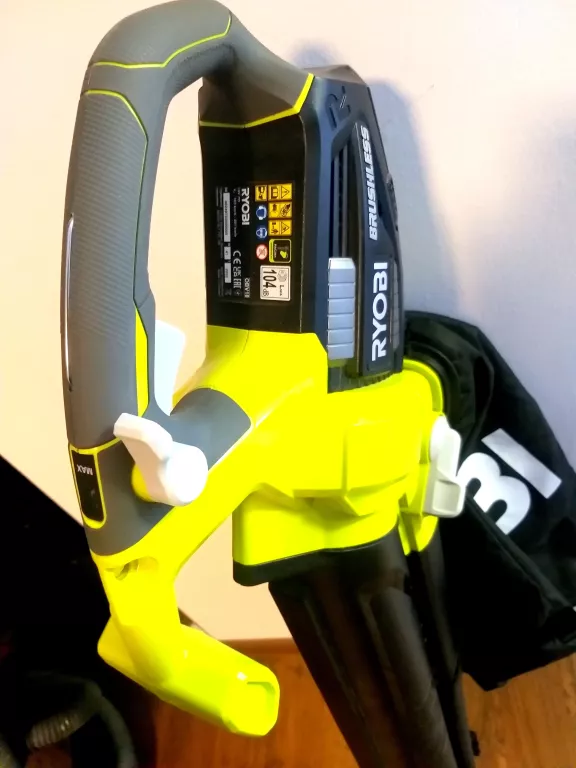 RYOBI DMUCHAWA ODKURZACZ AKUMULATOROWA Z ROZDRABNIACZEM OBV18 18V AKU ŁAD