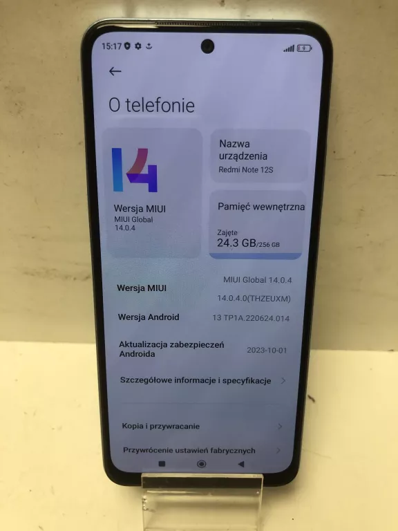 TELEFON XIAOMI REDMI NOTE 12S  8/256GB