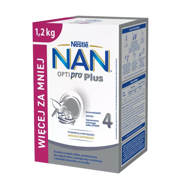 NAN OPTIPRO PLUS 4 PRODUKT NA BAZIE MLEKA 1,2 KG (2 X 600 G)