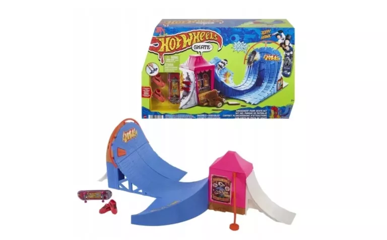 HOT WHEELS SKATE SKATEPARK WESOŁE MIASTECZKO ZESTAW HGT95