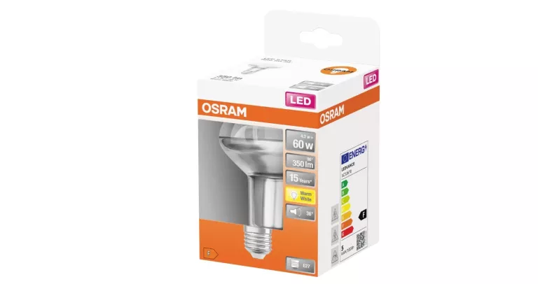 ŻARÓWKA OSRAM LED STAR R80 E27 4.3W/60W 36°