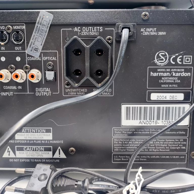 HARMAN KARDON AVR 130+INTRUKCJA+PILOT