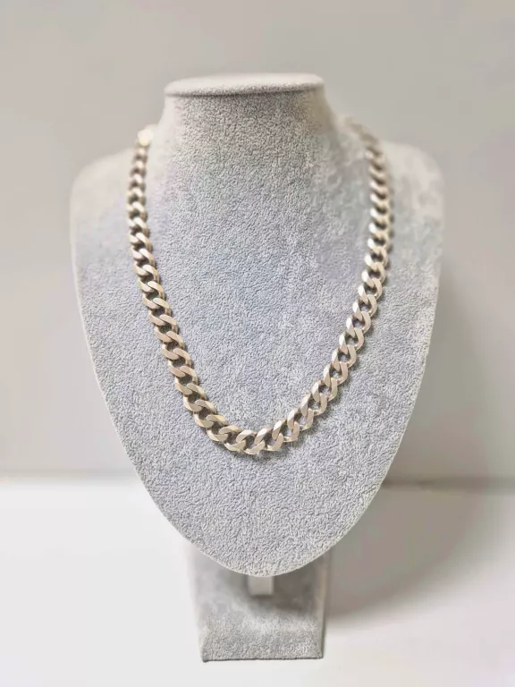 SREBRNY ŁAŃCUSZEK MĘSKI 82,15G 925 R.54