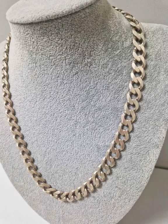 SREBRNY ŁAŃCUSZEK MĘSKI 82,15G 925 R.54