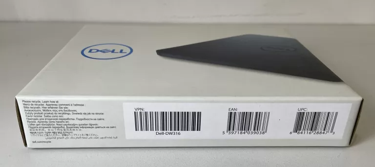 NAPĘD ZEWNĘTRZNY DELL DW316 DVD RW BLACK SLIM USB