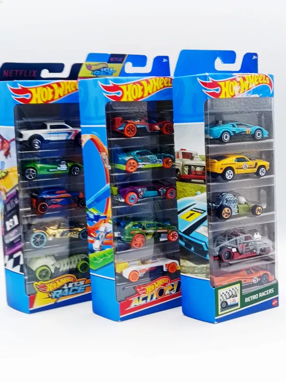 SAMOCHODZIKI MATTEL HOT WHEELS ACTION HFV85 5 SZT.