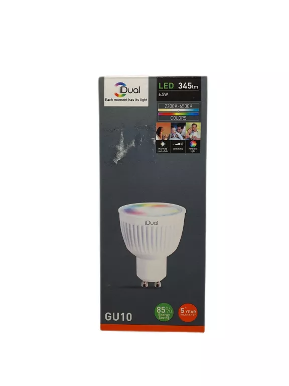 IDUAL LED ZMIENIAJĄCY KOLOR AMP GU10 345L