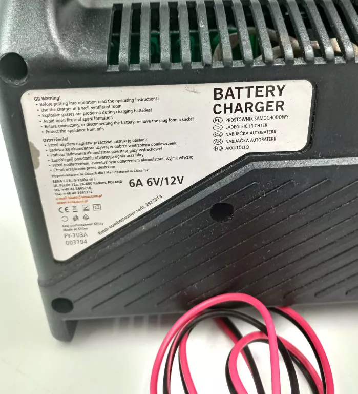 PROSTOWNIK SENA 6A 6V/12V/KABLE