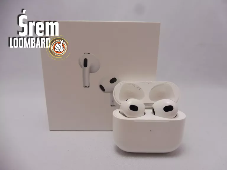 SŁUCHAWKI APPLE AIRPODS (3RD GENERATION), GWARANCJA, KOMPLET!