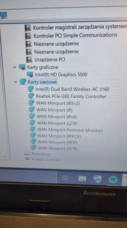 LAPTOP LENOVO B50-80 +  ZASILACZ