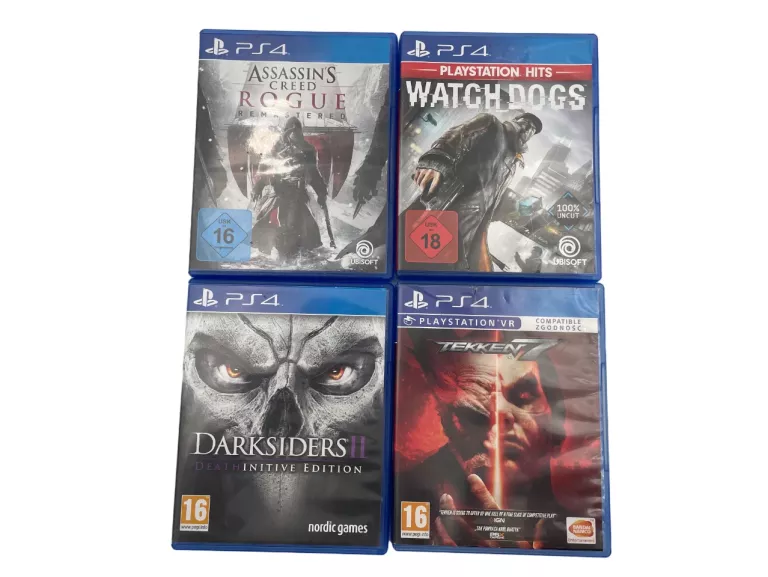 KONSOLA SONY PLAYSTATION 4 SLIM CUH-2216A 500GB + PAD + 4 GRY