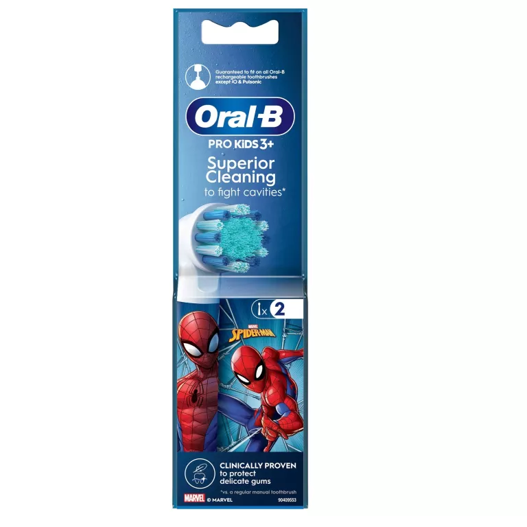 KOŃCÓWKI DO SZCZOTECZEK ORAL-B EB10S SPIDERMAN 2 SZT. 8006540805008