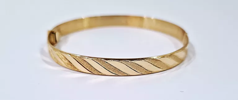 ZŁOTA BRANSOLETKA 585 16,5G 14K SZTYWNA, KOŁO