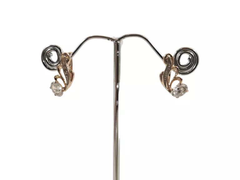 PIĘKNIE ZŁOTE KOLCZYKI PR.585 3,57G 2CM