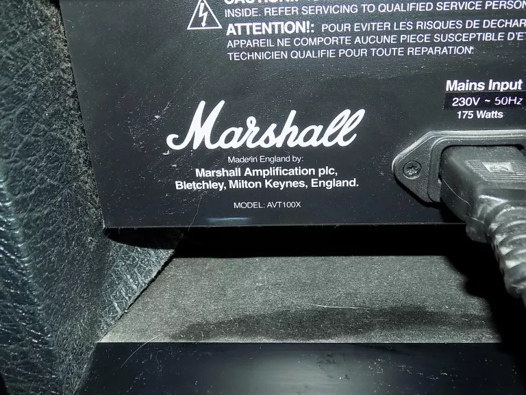 DOSKONAŁY WZMACNIACZ GITAROWY MARSHALL AVT 100 X