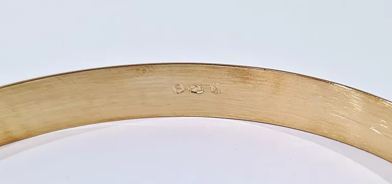 ZŁOTA BRANSOLETKA 585 16,5G 14K SZTYWNA, KOŁO