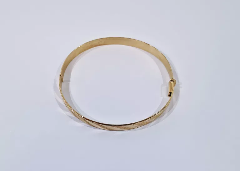ZŁOTA BRANSOLETKA 585 16,5G 14K SZTYWNA, KOŁO