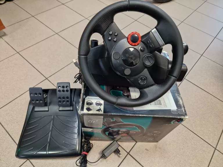 KIEROWNICA I PEDAŁY LOGITECH DRIVING FORCE GT 900° PUDEŁKO