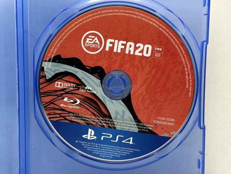 GRA PS4 FIFA 20 | BRAK OKŁADKI