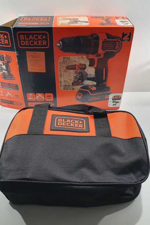 WKR TARKA BLACK DECKER ZASILANIE AKUMULATOROWE 18 V BCD700S2S JAK NOWA Loombard.pl