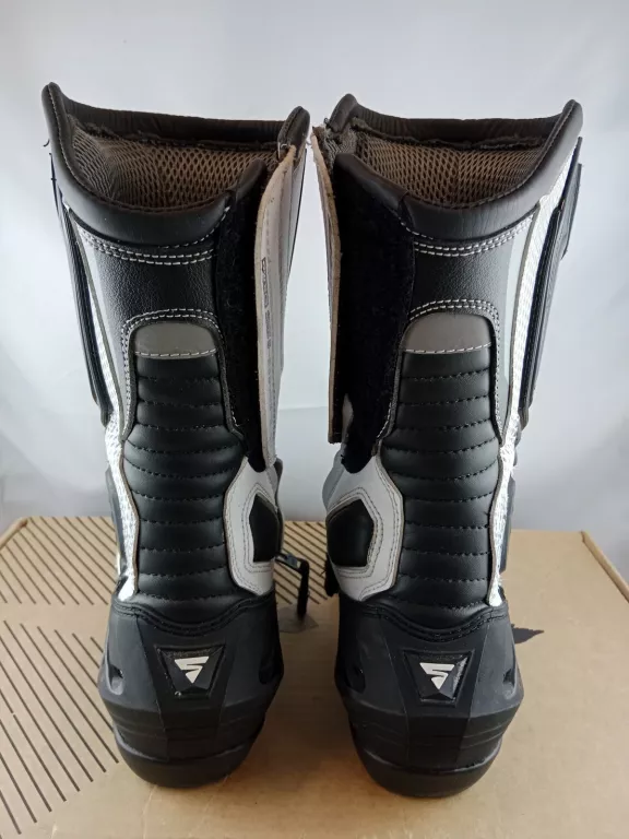 BUTY MOTOCYKLOWE DAMSKIE SHIMA RWX-6 WHITE BIAŁY CZARNY (38)
